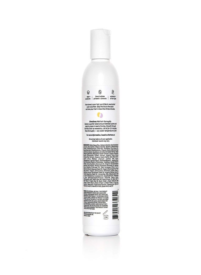 oVertone Haircare Purple Toning Conditioner - Neutralizes Brassiness for Blonde & Platinum Hair - Deeply Hydrating Formula with Shea Butter & Coconut Oil - Vegan, Cruelty-Free, Paraben-Free - 8 oz - Image 2